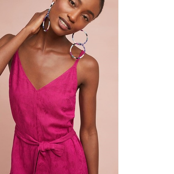 Anthropologie Jetsetter Cropped Jumpsuit NWT - Picture 2 of 4